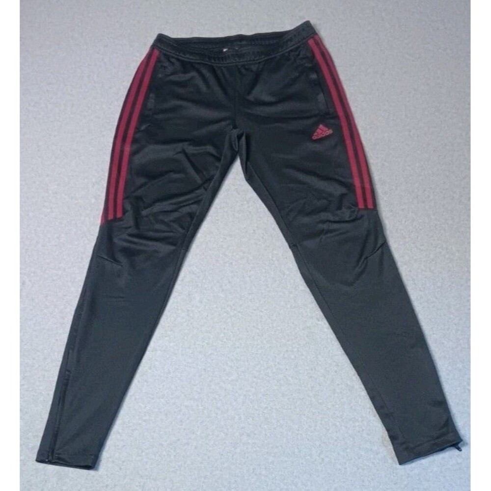 Adidas Tiro Climacool Soccer Training Track Jogger Pants S Black Striped Zip Up